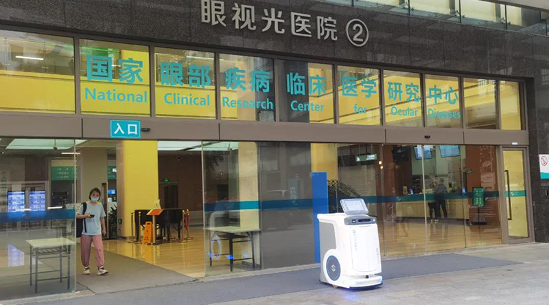 【项目案例】智赛拉▪物流配送机器人入驻温州医科大学附属眼视光医院