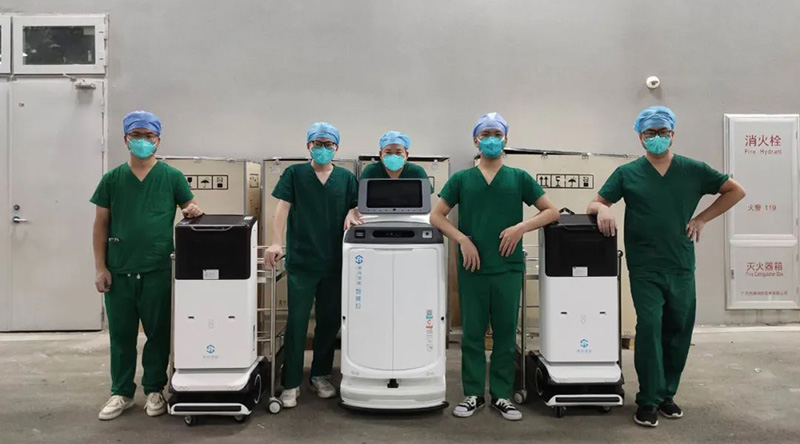 赛特智能机器人支援广州琶洲方舱医院，用科技助力战“疫”最前线